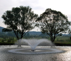 Аериращи фонтани за средни водни площи